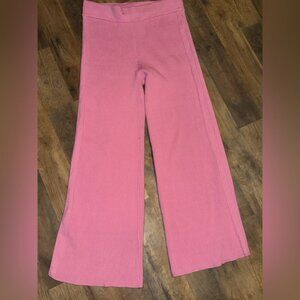 Aerie Pink Ribbed Lounge Pants Size XL